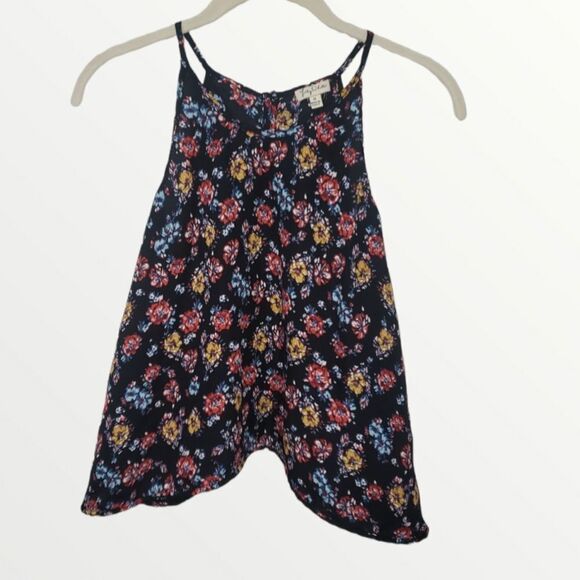 Lily White black floral halter tank M style 16298b77a09 - Picture 4 of 7